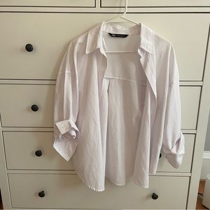 Zara white button down
